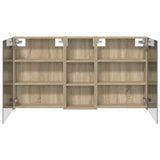Bathroom Cabinet Set 3 pcs 130 x 14.5 x 70 cm Engineered wood 3403762