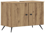 2 Piece Bathroom Cabinet Set BREDA Artisan Oak Engineered Wood 3418052