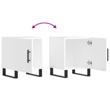 Bedside Cabinets 2 pcs High Gloss White 40x40x50 cm Engineered Wood 827617