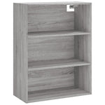 Highboard Grey Sonoma 69.5x32.5x180 cm Engineered Wood 3189555