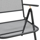 ZNTS 5 Piece Garden Dining Set Anthracite Metal Mesh 3211819