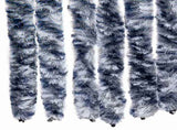 Insect Curtain Blue, White and Silver 90x220 cm Chenille 284274