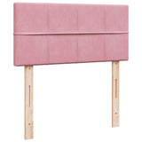 Box Spring Bed with Mattress Pink 100x200 cm Velvet 3286239