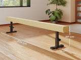7.5ft Adjustable Balance Beam, Gymnastics Beam with Wheels, Gymnastics Equipment for 6 Years Old T3398P425025