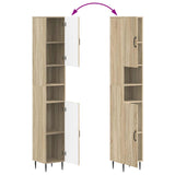 2 Piece Bathroom Cabinet Set HAARLEM Sonoma Oak Engineered Wood 3417533