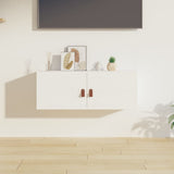 Wall Cabinet White 80x30x30 cm Solid Wood Pine 818377