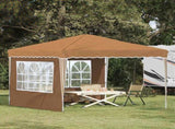 Pop-up Party Tent 288 x 288 x 245 cm Beige Oxford Fabric 42019760