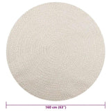 Rug ZIZUR Cream 160 cm Jute Look Indoor and Outdoor 4010386