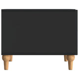 Coffee Table with Drawer Black 49 x 50 x 40 cm Engineered Wood 894276