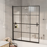 Shower Enclosure ESG 116x140 cm Black 150748