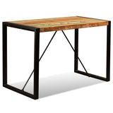 ZNTS Dining Table Solid Reclaimed Wood 120 cm 243998