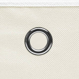 Storage Boxes 10 pcs White 32x32x32 cm Fabric 288351