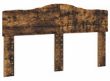 Bed Frame with Drawer Smoked Oak 135 x 190 cm Engineered Wood 3413206