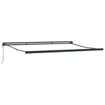 Retractable Awning Manual Red and black 350 x 250 cm Fabric 3330230