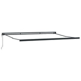 Retractable Awning Manual Red and black 350 x 250 cm Fabric 3330230