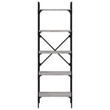 Bookcase 5-Tier Grey Sonoma 56x31,5x174 cm Engineered Wood 833346