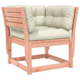 Garden Sofa Cream white, Natural wood 844697
