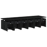Garden Dining Set Black 3211182