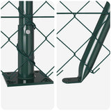 Welded Wire Fence with Concrete Base 10 x 1.2 m 3351238