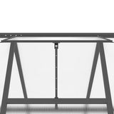 Greenhouse with Base Frame Anthracite 169x169x202 cm Aluminium 4005833