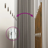 Wall Headboard Smoked oak Engineered wood 240 cm x 1.5 cm x 80 cm 816979
