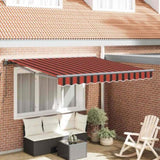 Retractable Awning Orange and Black 300 x 250 cm 3329954