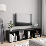 Book Cabinet/TV Cabinet Black 143x30x36 cm 800262