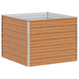Garden Raised Bed Light Brown 100 x 100 x 77 cm 42017323
