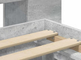 Bed Frame with Storage with Drawer Concrete Grey 150 x 200 cm 3433673