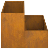 Garden Planter Rusty 100 x 60 x 45 cm Weathering Steel 865875