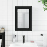 ZNTS Bathroom Mirror Cabinet Black 42x12x60 cm Engineered Wood 842431