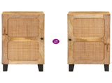 Sideboard with Storage Brown 40 x 33 x 75 cm Solid Mango Wood 4018068
