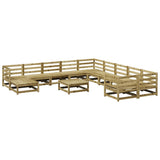 12 Piece Garden Sofa Set Impregnated Wood Pine 3299654
