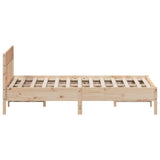 Bed Frame without Mattress 120x200 cm Solid Wood Pine 842650
