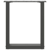 Coffee Table Legs U-Shaped 2 pcs Anthracite 28x cm Steel 4013150