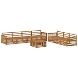 Outdoor Sofa Set 8 pcs Natural Solid Acacia Wood 3383117
