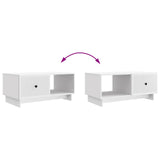 Coffee Table White 90 x 50 x 40 cm Engineered Wood 894035