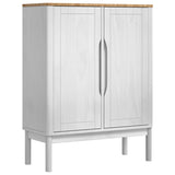 Sideboard FLORO White 70 x 30 x 70.5 cm Solid Pine Wood 42011248