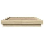 Bed Frame without Mattress Sonoma Oak 140x200 cm 3281191