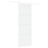 Sliding Door White 83 x 232 cm Solid Pine Wood 3445419