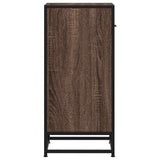 Sideboard Brown Oak 35.5x35x76 cm Engineered Wood and Metal 848958