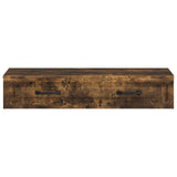 Wall-Mounted Side Table Smoked Oak 87.5 x 34.5 x 17 cm 899350