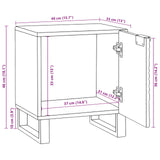 Bedside Cabinet Walnut 40 x 33 x 46 cm Engineered Wood 4018004