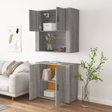 Highboard Grey Sonoma Engineered Wood 3185357