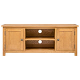 TV Cabinet 110x35x44 cm Solid Oak Wood 327434