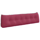 Back Pillow Wine Red 180 x 24 x 50 cm Velvet 42014579