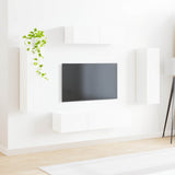 TV Cabinet 5 pcs High Gloss White 3409172