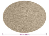 Rug ZIZUR Beige 90 cm Jute Look Indoor and Outdoor 4010414