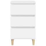Bedside Cabinet White 40x35x70 cm Engineered Wood 819660