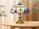 Stained Glass Table Lamp, Handmade Antique Bedside Lamp for Bedroom, Living room, Home, Nightstand, T3398P344746